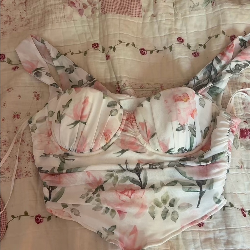 Floral Print Winsor Corset Top